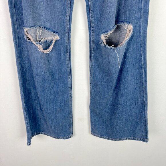 NWT Subdued Wide Leg Jeans Ripped Distressed High Rise Size 2 NEW - Picture 3 of 11